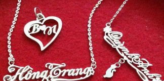 Dây bạc khắc tên trang sức vạn người mê