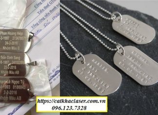 Làm thẻ bài dogtag tại An Khánh