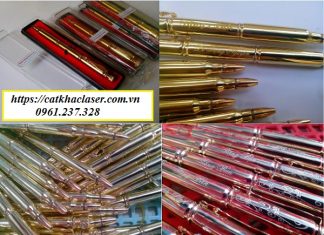 Khắc chữ lên bút vỏ đạn uy tín tại Hà Nội
