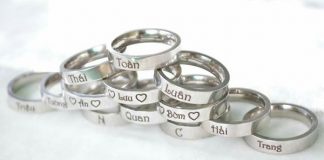 Dịch vụ khắc tên lên nhẫn theo yêu cầu tại An Khánh