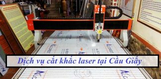 Dịch vụ cắt khắc laser tại Cầu Giấy