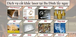Dịch vụ cắt khắc laser tại Ba Đình lấy ngay
