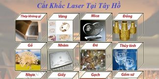 Cắt khắc laser tại Tây Hồ - cắt khắc theo yêu cầu