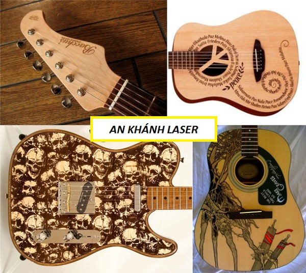 Khắc đàn guitar giá rẻ bằng công nghệ laser